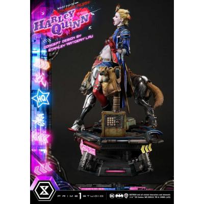 Batman Estatua Ultimate Premium Masterline Series Cyberpunk Harley Quinn 60 cm