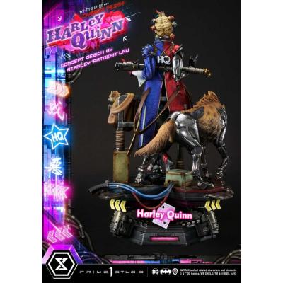 Batman Estatua Ultimate Premium Masterline Series Cyberpunk Harley Quinn 60 cm