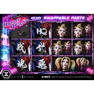 Batman Estatua Ultimate Premium Masterline Series Cyberpunk Harley Quinn Deluxe Bonus Version 60 cm