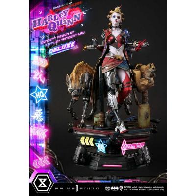Batman Estatua Ultimate Premium Masterline Series Cyberpunk Harley Quinn Deluxe Bonus Version 60 cm