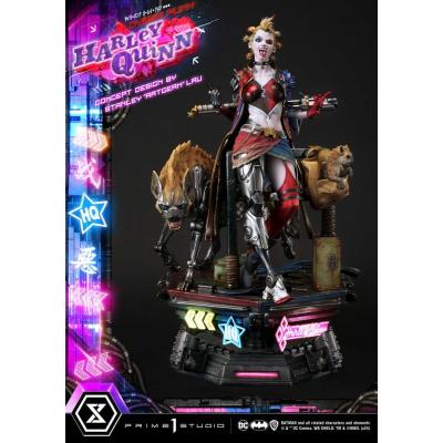 Batman Estatua Ultimate Premium Masterline Series Cyberpunk Harley Quinn Deluxe Bonus Version 60 cm