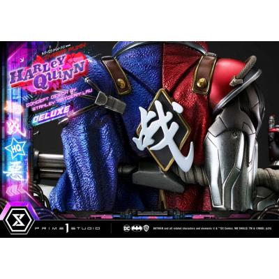 Batman Estatua Ultimate Premium Masterline Series Cyberpunk Harley Quinn Deluxe Bonus Version 60 cm