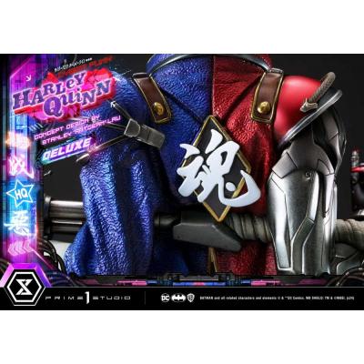 Batman Estatua Ultimate Premium Masterline Series Cyberpunk Harley Quinn Deluxe Bonus Version 60 cm