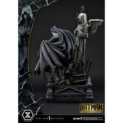 Batman Estatua Ultimate Premium Masterline Series 1/4 Batman Rebirth Edition Black Deluxe Version 71 cm