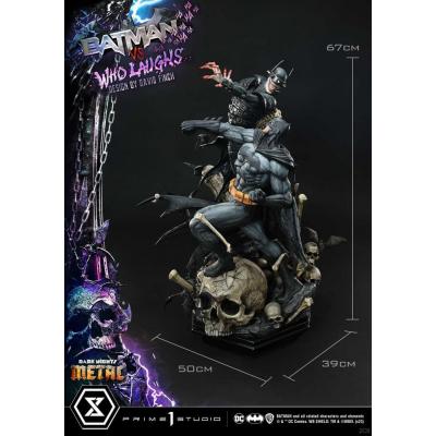 Dark Nights: Metal Estatua Ultimate Premium Masterline Series 1/4 Batman VS Batman Who Laughs Deluxe Version 67 cm