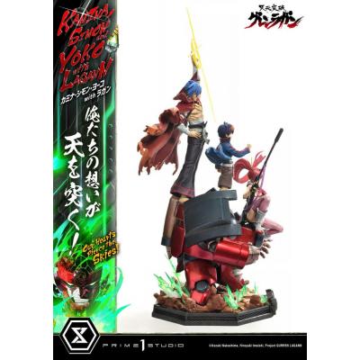 Gurren Lagann Estatua Ultimate Premium Masterline Series 1/4 Kamina, Simon & Yoko with Lagann 97 cm