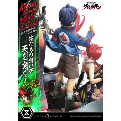 Gurren Lagann Estatua Ultimate Premium Masterline Series 1/4 Kamina, Simon & Yoko with Lagann 97 cm