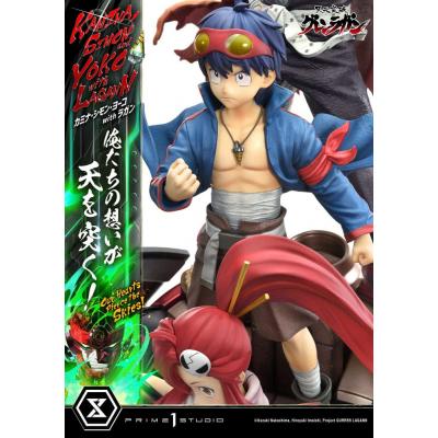 Gurren Lagann Estatua Ultimate Premium Masterline Series 1/4 Kamina, Simon & Yoko with Lagann 97 cm