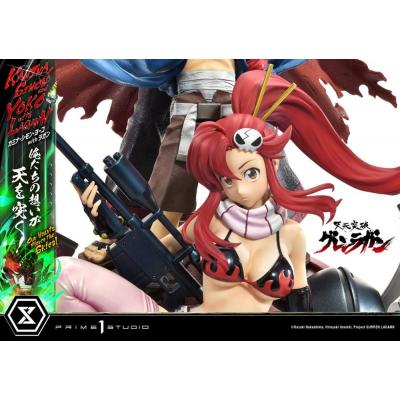 Gurren Lagann Estatua Ultimate Premium Masterline Series 1/4 Kamina, Simon & Yoko with Lagann Deluxe Version 97 cm