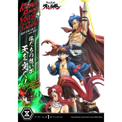 Gurren Lagann Estatua Ultimate Premium Masterline Series 1/4 Kamina, Simon & Yoko with Lagann Deluxe Version 97 cm