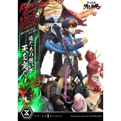 Gurren Lagann Estatua Ultimate Premium Masterline Series 1/4 Kamina, Simon & Yoko with Lagann Deluxe Version 97 cm
