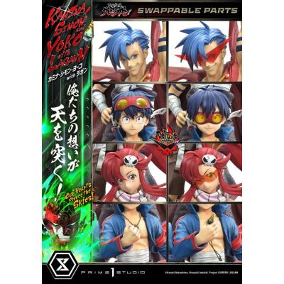Gurren Lagann Estatua Ultimate Premium Masterline Series 1/4 Kamina, Simon & Yoko with Lagann Deluxe Version 97 cm