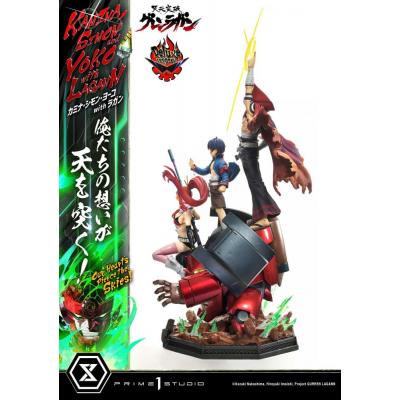 Gurren Lagann Estatua Ultimate Premium Masterline Series 1/4 Kamina, Simon & Yoko with Lagann Deluxe Version 97 cm