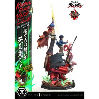 Gurren Lagann Estatua Ultimate Premium Masterline Series 1/4 Kamina, Simon & Yoko with Lagann Deluxe Version 97 cm