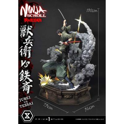 Ninja Scroll Estatua Ultimate Premium Masterline Series 1/4 Jubei Versus Tessai 101 cm