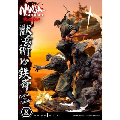 Ninja Scroll Estatua Ultimate Premium Masterline Series 1/4 Jubei Versus Tessai Deluxe Version 101 cm