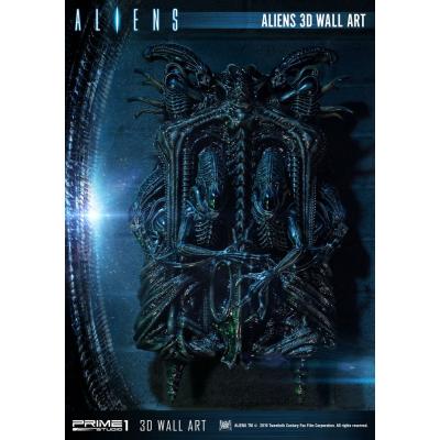 Aliens Decoración de pared 3D 32 x 50 cm