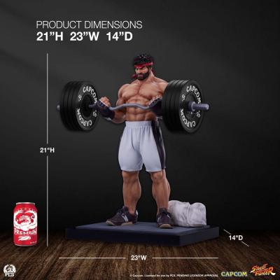 Street Fighter Estatua Premier Series 1/4 Ryu Battle Edition: Powerlifting 53 cm