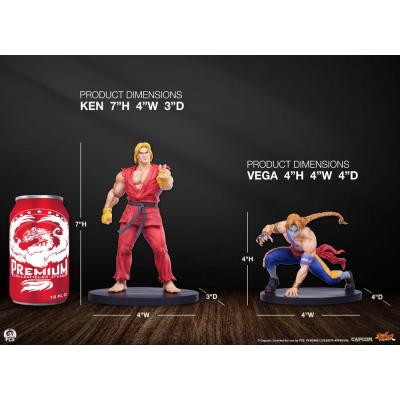 Street Fighter Street Jam Estatuas 1/10 Ken & Vega Set
