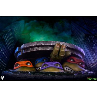 Tortugas Ninja Diorama Statuette Underground 41 cm