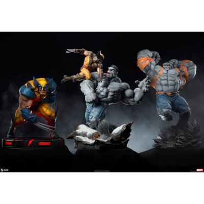 Marvel Estatua Grey Hulk vs Wolverine 58 cm