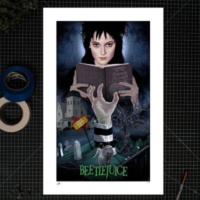 Beetlejuice Litografia Beetlejuice, Beetlejuice, Beetlejuice! 41 x 61 cm - sin marco