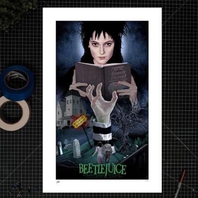 Beetlejuice Litografia Beetlejuice, Beetlejuice, Beetlejuice! 41 x 61 cm - sin marco