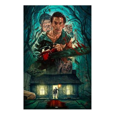 Evil Dead 2 Litografia Ash Williams 46 x 61 cm - sin marco