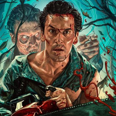 Evil Dead 2 Litografia Ash Williams 46 x 61 cm - sin marco