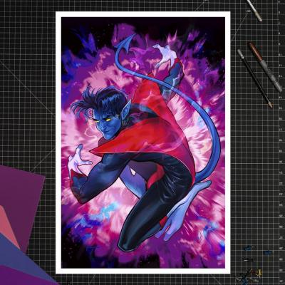 Marvel Litografia Nightcrawler 41 x 61 cm - sin marco