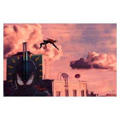 Spider-Man Litografia Miles Morales 41 x 61 cm - sin marco