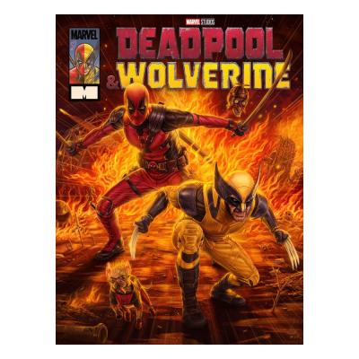Marvel Litografia Deadpool & Wolverine 46 x 61 cm - sin marco