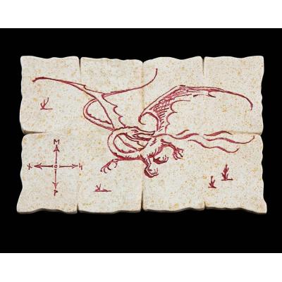 Hobbit Imán Dragon Map