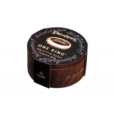 El Señor de los Anillos Anillo Único de tungsteno (bañado en oro) Talla 10