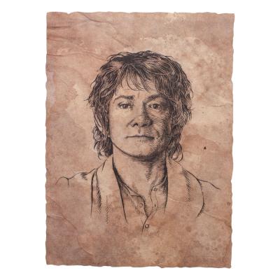 El Hobbit Litografia Portrait of Bilbo Baggins 21 x 28 cm