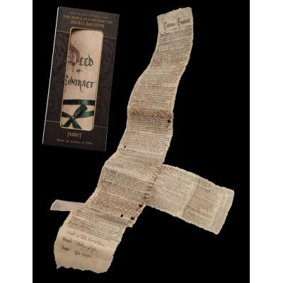 El Hobbit Réplica Mini Contrato de Bilbo