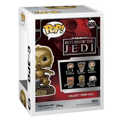 Star Wars Return of the Jedi 40th Anniversary POP! Vinyl Figura C3P0 in chair 9 cm