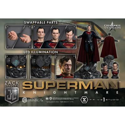 Zack Snyder's Justice League Estatua Real Elite Masterline Series 1/3 Superman Knightmare Color Edition Deluxe Ver. 95 cm
