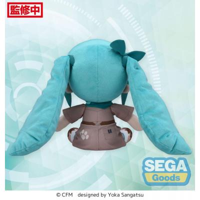 Hatsune Miku Peluche Fuwa Petit Hatsune Miku Going Out Series Zoo Ver. M 22 cm