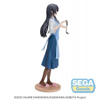 Rascal Does Not Dream of Bunny Girl Senpai Estatua Luminasta PVC Mai Sakurajima Apron 14 cm