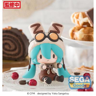Character Vocal Series 01: Hatsune Miku Figura Fuwa Petit Chibi PVC Hatsune Miku Marshmallow Hot Cocoa 10 cm