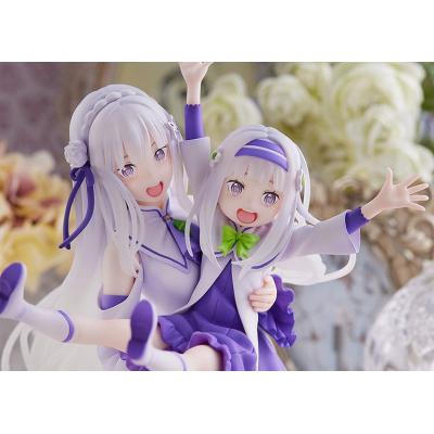 Re:Zero Starting Life in Another World Estatua PVC 1/7 Emilia & Childhood Emilia 24 cm