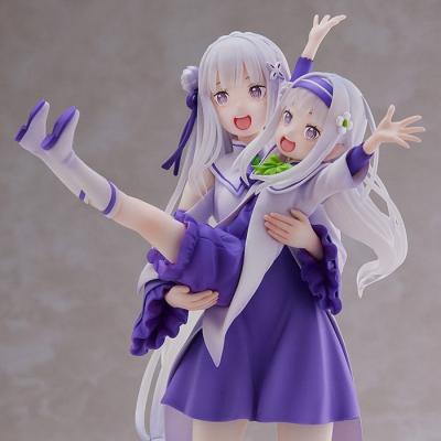 Re:Zero Starting Life in Another World Estatua PVC 1/7 Emilia & Childhood Emilia 24 cm