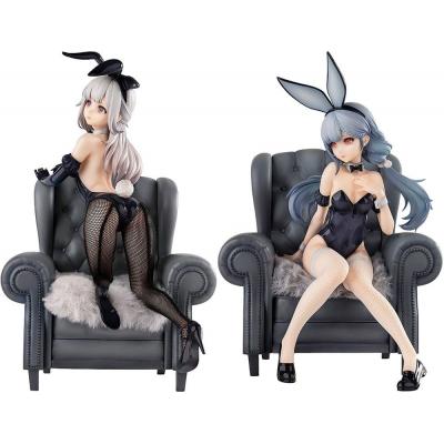 Original Character Estatuas PVC 1/7 SSR Yi Ren Guan - House of Unhumans Jin Hua: Bunny Ver. + Qiao Er Combinatorial 23 cm