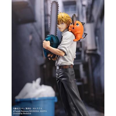 Chainsaw Man Estatua S-Fire PVC 1/7 Denji & Pochita 24 cm