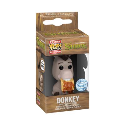Shrek 30th Llaveros Pocket POP! Vinyl Donkey 4 cm Expositor (12)