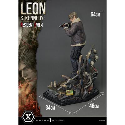 Resident Evil 4 Estatua Ultimate Premium Masterline Series 1/4 Leon S. Kennedy Bonus Ver. 64 cm