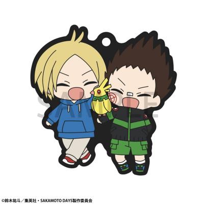 Sakamoto Days Colgantes Caucho Rubber Mascot Buddycolle 7 cm Surtido (6)