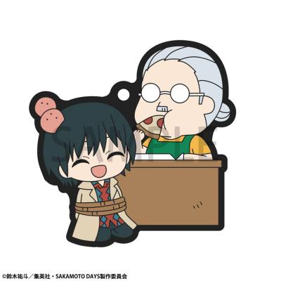 Sakamoto Days Colgantes Caucho Rubber Mascot Buddycolle 7 cm Surtido (6)