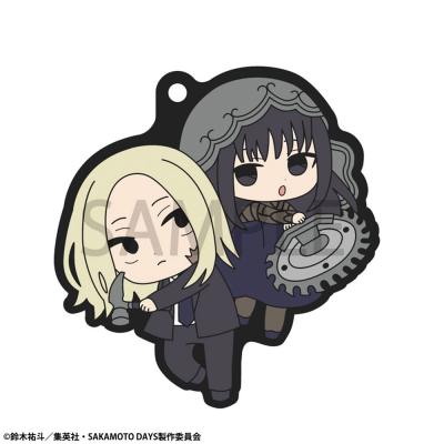 Sakamoto Days Colgantes Caucho Rubber Mascot Buddycolle 7 cm Surtido (6)